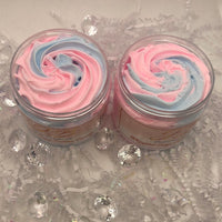 Whipped body soap cotton candy
